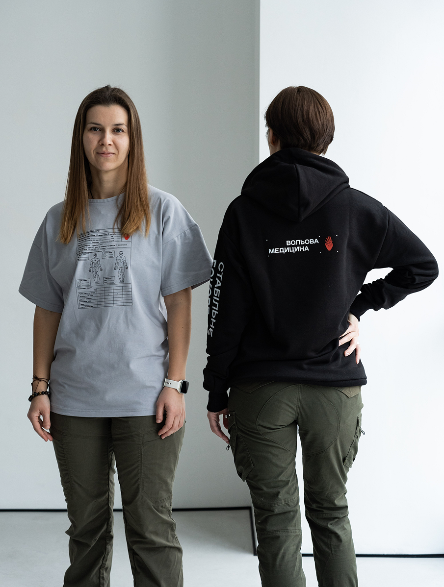 Чорне худі "Hospitallers brand"